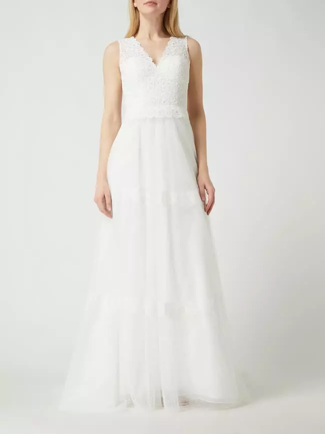 Luxuar Brautkleid Mit Schleppe - Offwhite 3 Luxuar Brautkleid Mit Schleppe - Offwhite