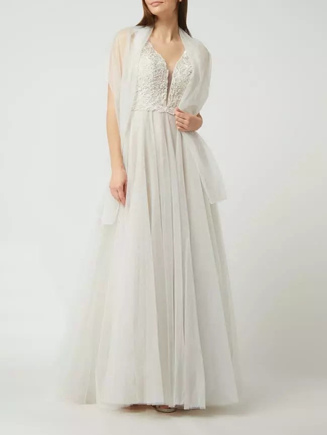 Luxuar Brautkleid Aus Tüll - Offwhite 6 Luxuar Brautkleid Aus Tüll - Offwhite – Bild 4