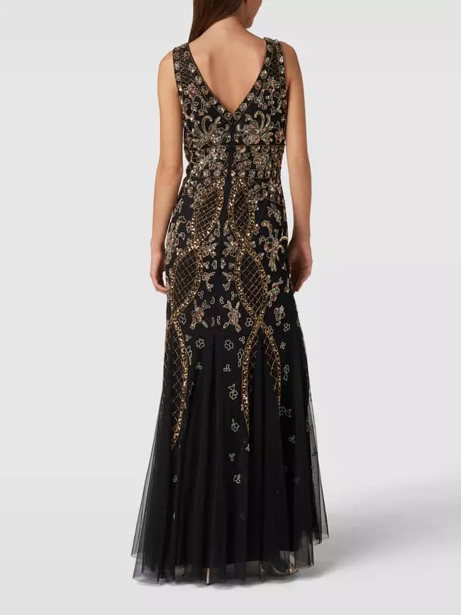 Adrianna Papell Abendkleid Mit Ziersteinbesatz - Schwarz 7 Adrianna Papell Abendkleid Mit Ziersteinbesatz - Schwarz – Bild 5