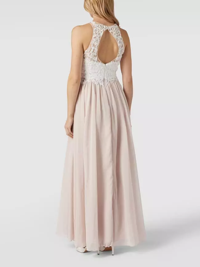 Laona Abendkleid Mit Strasssteinen Und Pailletten - Sand 7 Laona Abendkleid Mit Strasssteinen Und Pailletten - Sand – Bild 5