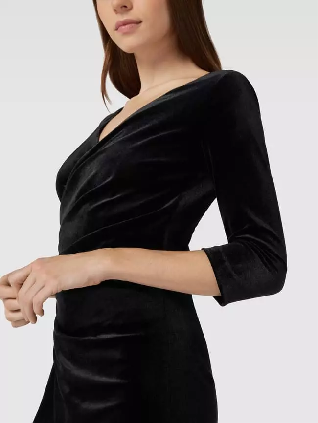 Paradi Cocktailkleid Aus Samt - Schwarz 5 Paradi Cocktailkleid Aus Samt - Schwarz – Bild 3