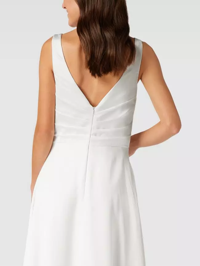 Luxuar Brautkleid Mit Gelegten Falten - Offwhite 5 Luxuar Brautkleid Mit Gelegten Falten - Offwhite – Bild 3