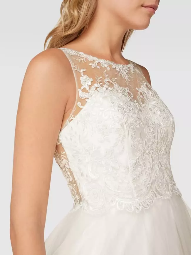 Laona Brautkleid Mit Floralen Stickereien Und Zierperlen - Offwhite 5 Laona Brautkleid Mit Floralen Stickereien Und Zierperlen - Offwhite – Bild 3