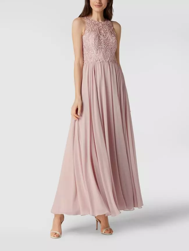 Laona Abendkleid Mit Zierbesatz - Rosé 3 Laona Abendkleid Mit Zierbesatz - Rosé