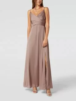 Jake*s Cocktail Abendkleid Mit V-Ausschnitt - Sand