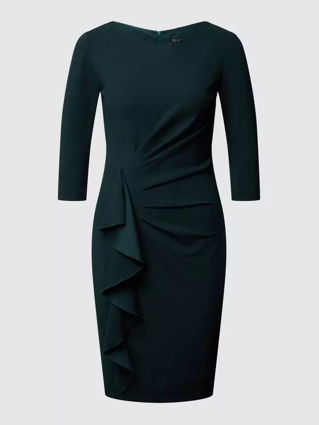 Paradi Cocktailkleid Mit Drapierung Und Volantbesatz - Grün 4 Paradi Cocktailkleid Mit Drapierung Und Volantbesatz - Grün – Bild 2