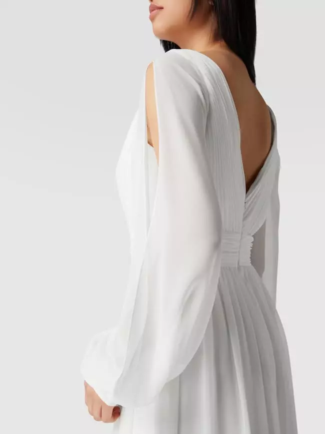 Mascara Brautkleid Mit Plisseefalten - Offwhite 8 Mascara Brautkleid Mit Plisseefalten - Offwhite – Bild 6