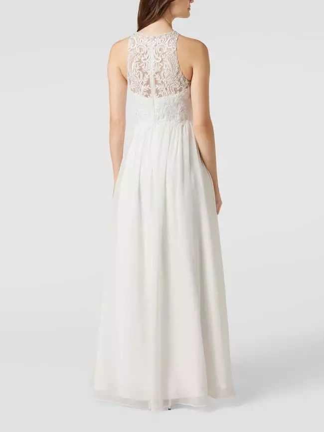 Laona Brautkleid Mit Floralen Stickereien Und Zierbesatz - Offwhite 7 Laona Brautkleid Mit Floralen Stickereien Und Zierbesatz - Offwhite – Bild 5