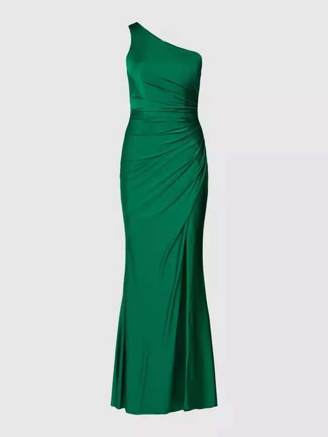 Luxuar Abendkleid Im One-Shoulder-Look - Smaragdgrün 4 Luxuar Abendkleid Im One-Shoulder-Look - Smaragdgrün – Bild 2