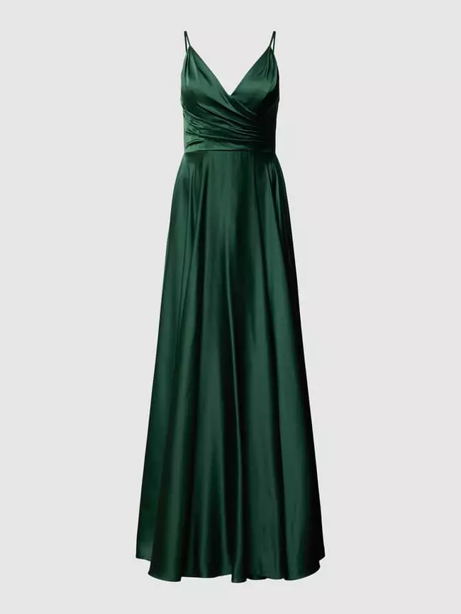 Mascara Abendkleid Mit Gelegten Falten - Dunkelgrün 4 Mascara Abendkleid Mit Gelegten Falten - Dunkelgrün – Bild 2