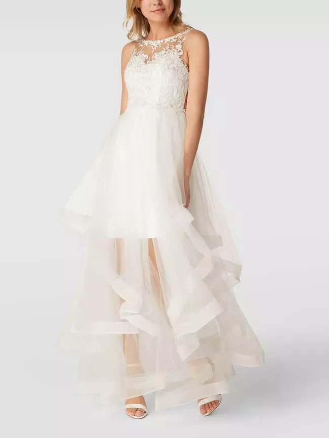 Laona Brautkleid Mit Floralen Stickereien Und Zierperlen - Offwhite 3 Laona Brautkleid Mit Floralen Stickereien Und Zierperlen - Offwhite