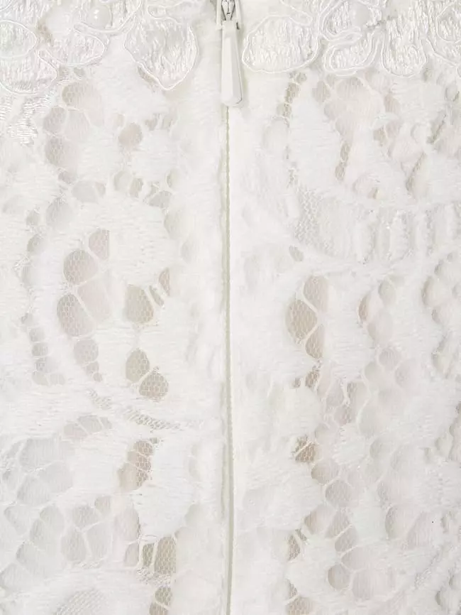 Mascara Abendkleid Mit Floralen Stickereien - Offwhite 6 Mascara Abendkleid Mit Floralen Stickereien - Offwhite – Bild 4