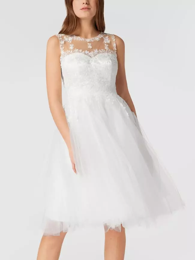 TROYDEN COLLECTION Brautkleid Mit Floraler Spitze - Weiß 6 TROYDEN COLLECTION Brautkleid Mit Floraler Spitze - Weiß – Bild 4