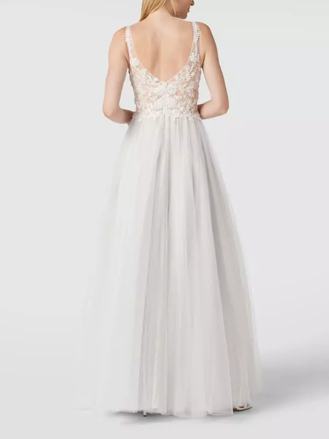 Mascara Brautkleid Mit Zierbesatz - Offwhite 7 Mascara Brautkleid Mit Zierbesatz - Offwhite – Bild 5