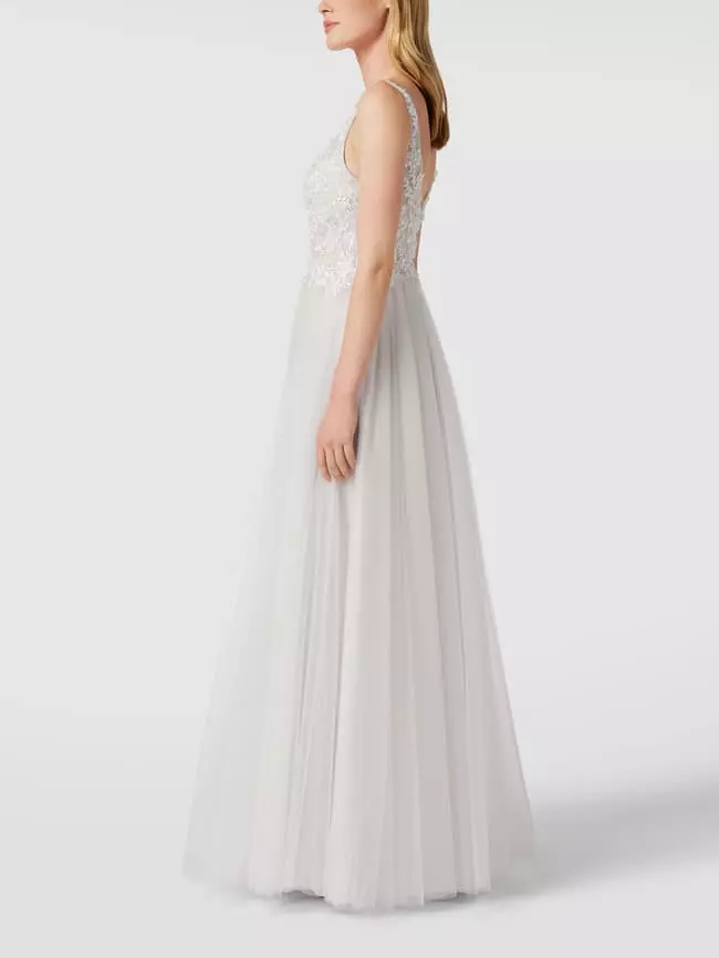 Mascara Brautkleid Mit Zierbesatz - Offwhite 6 Mascara Brautkleid Mit Zierbesatz - Offwhite – Bild 4