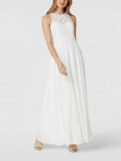 Laona Abendkleid Mit Floralen Stickereien - Offwhite