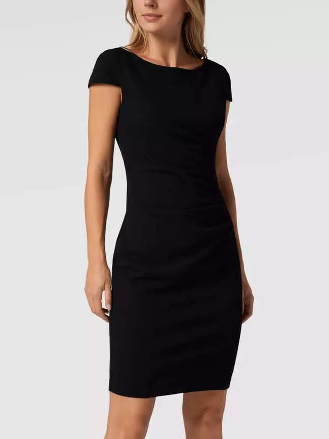 Paradi Cocktailkleid Mit Angeschnittenen Ärmeln Und Raffungen - Schwarz 6 Paradi Cocktailkleid Mit Angeschnittenen Ärmeln Und Raffungen - Schwarz – Bild 4