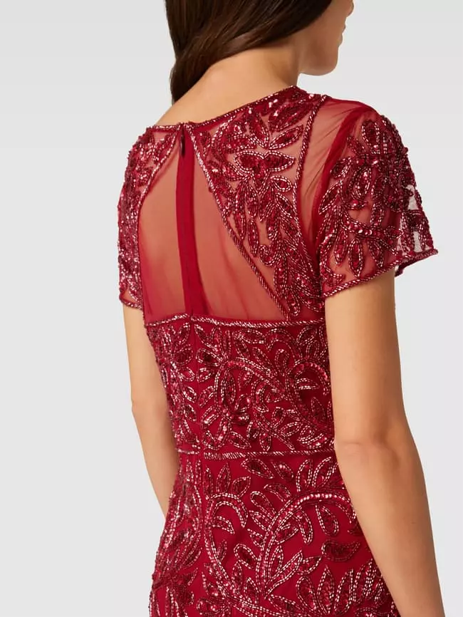 Adrianna Papell Abendkleid Mit Paillettenbesatz - Rot 5 Adrianna Papell Abendkleid Mit Paillettenbesatz - Rot – Bild 3
