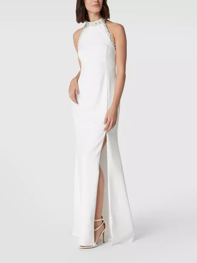 Adrianna Papell Brautkleid Mit Zierbesatz - Offwhite 6 Adrianna Papell Brautkleid Mit Zierbesatz - Offwhite – Bild 4