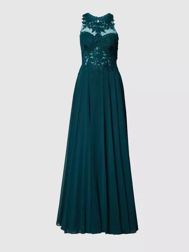 Mascara Abendkleid Mit Floralen Stickereien - Bottle 4 Mascara Abendkleid Mit Floralen Stickereien - Bottle – Bild 2