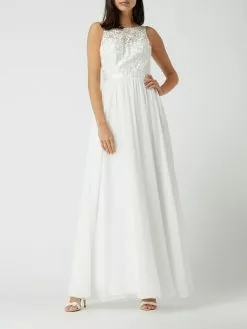 Formal Dress Geschäft 15 Luxuar Brautkleid Mit Floralen Stickereien - Offwhite