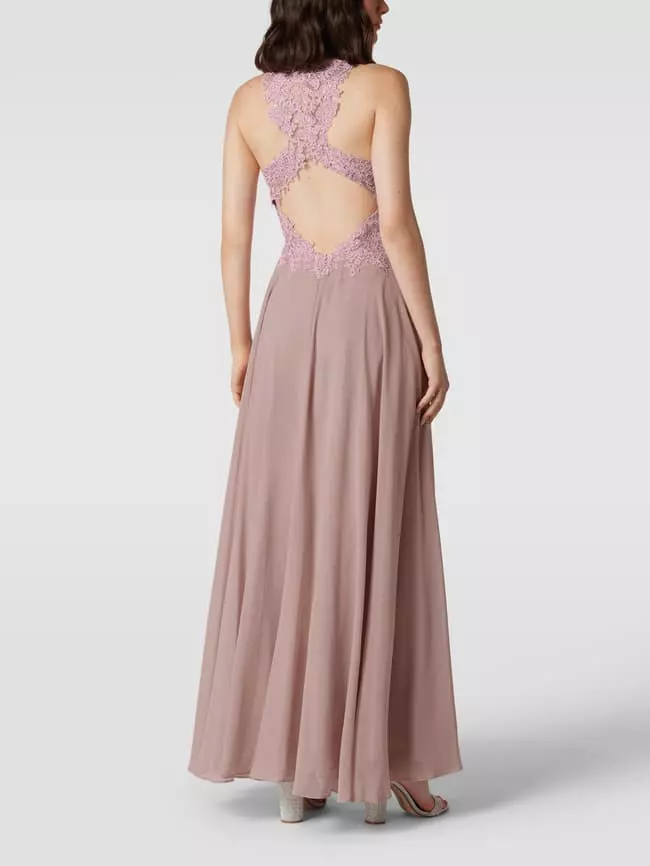 Mascara Abendkleid Mit Floralen Stickereien Und Zierbesatz - Rosé 7 Mascara Abendkleid Mit Floralen Stickereien Und Zierbesatz - Rosé – Bild 5