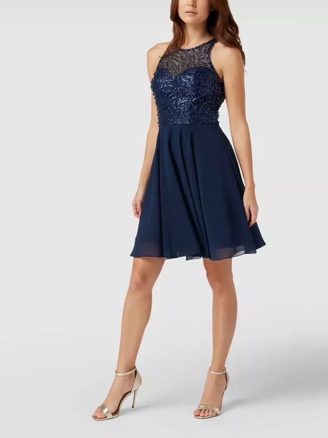 Laona Cocktailkleid Mit Pailletten - Dunkelblau 3 Laona Cocktailkleid Mit Pailletten - Dunkelblau