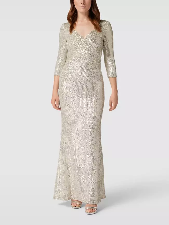 Christian Berg Cocktail Abendkleid Mit Paillettenbesatz - Sand 3 Christian Berg Cocktail Abendkleid Mit Paillettenbesatz - Sand