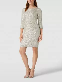 Christian Berg Cocktail Cocktailkleid Mit Paillettenbesatz - Sand