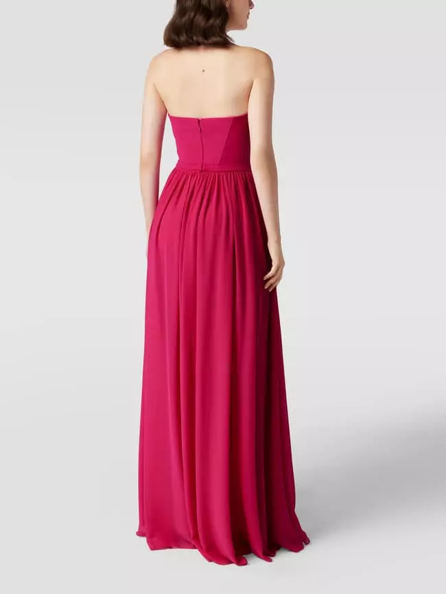 Vera Wang Bride Abendkleid Mit Taillenband Modell 'LEONTINE' - Fuchsia 7 Vera Wang Bride Abendkleid Mit Taillenband Modell 'LEONTINE' - Fuchsia – Bild 5