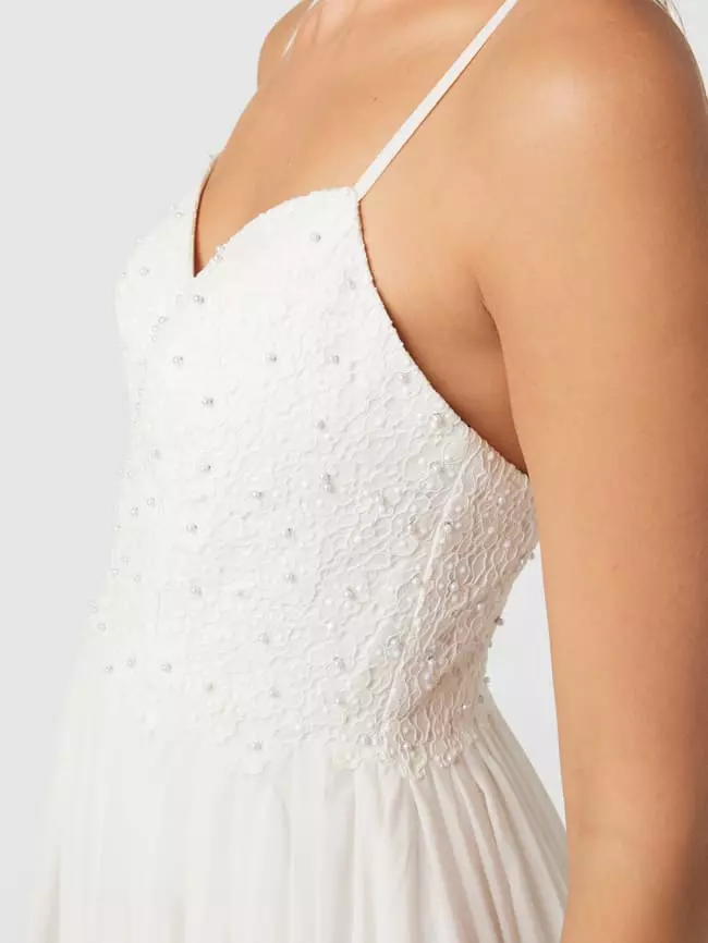 Laona Brautkleid Mit Floralen Stickereien Und Zierperlen - Offwhite 5 Laona Brautkleid Mit Floralen Stickereien Und Zierperlen - Offwhite – Bild 3