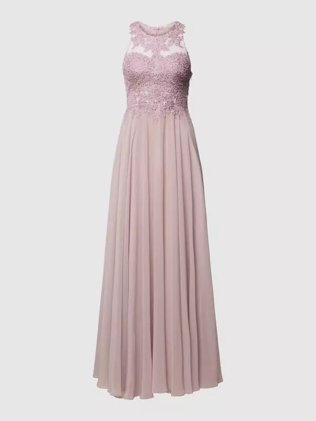 Mascara Abendkleid Mit Floralen Stickereien Und Zierbesatz - Rosé 4 Mascara Abendkleid Mit Floralen Stickereien Und Zierbesatz - Rosé – Bild 2