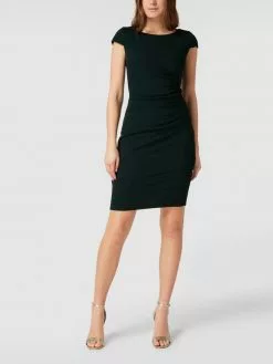 Paradi Cocktailkleid Mit Angeschnittenen Ärmeln Und Raffungen - Dunkelgrün